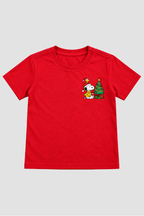 Camiseta Infantil Basica Natal Snoopy- DC-NOOP-0096
