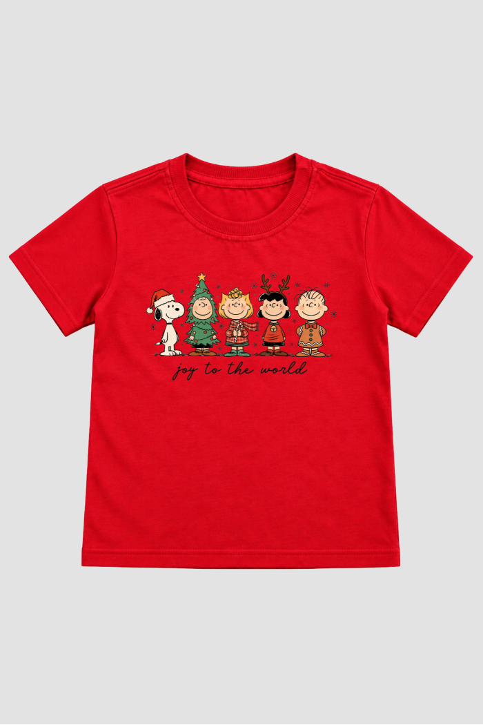 Camiseta Infantil Basica Natal Snoopy- DC-NOOP-0098