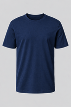 Camiseta Basica 100% Algodão Masculina - Azul Marinho