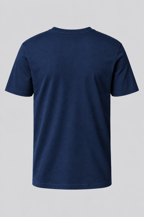 Camiseta Basica 100% Algodão Masculina - Azul Marinho