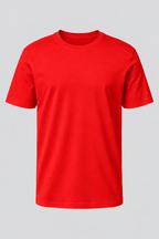 Camiseta Basica 100% Algodão Masculina - Vermelho