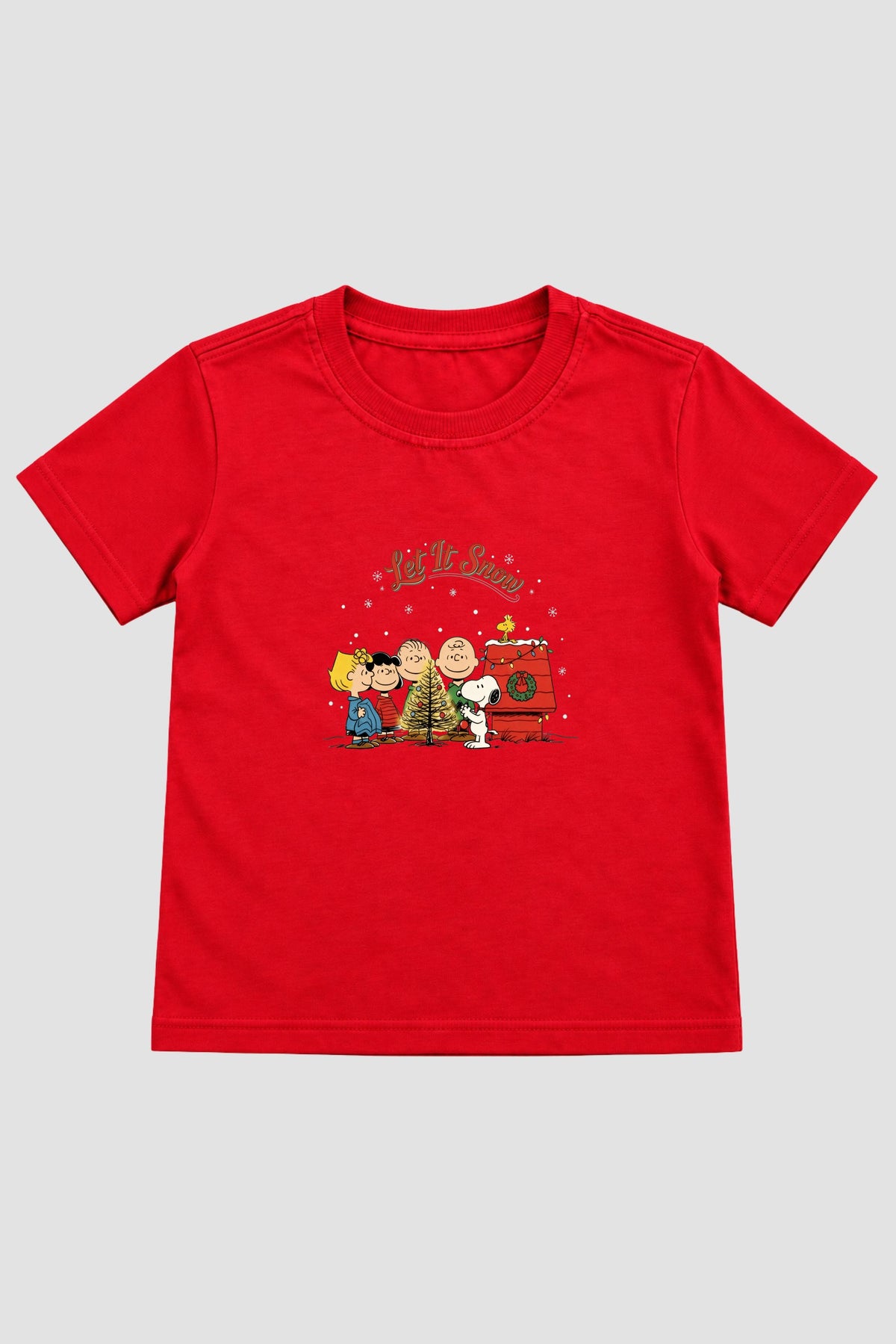 Camiseta Infantil Basica Natal Snoopy- DC-NOOP-0005