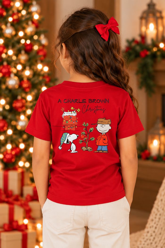 Camiseta Infantil Basica Natal Snoopy- DC-NOOP-0007