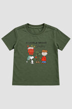 Camiseta Infantil Basica Natal Snoopy- DC-NOOP-0007
