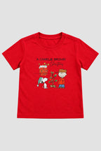 Camiseta Infantil Basica Natal Snoopy- DC-NOOP-0007