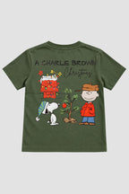 Camiseta Infantil Basica Natal Snoopy- DC-NOOP-0007