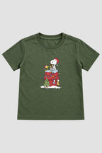 Camiseta Infantil Basica Natal Snoopy- DC-NOOP-0011