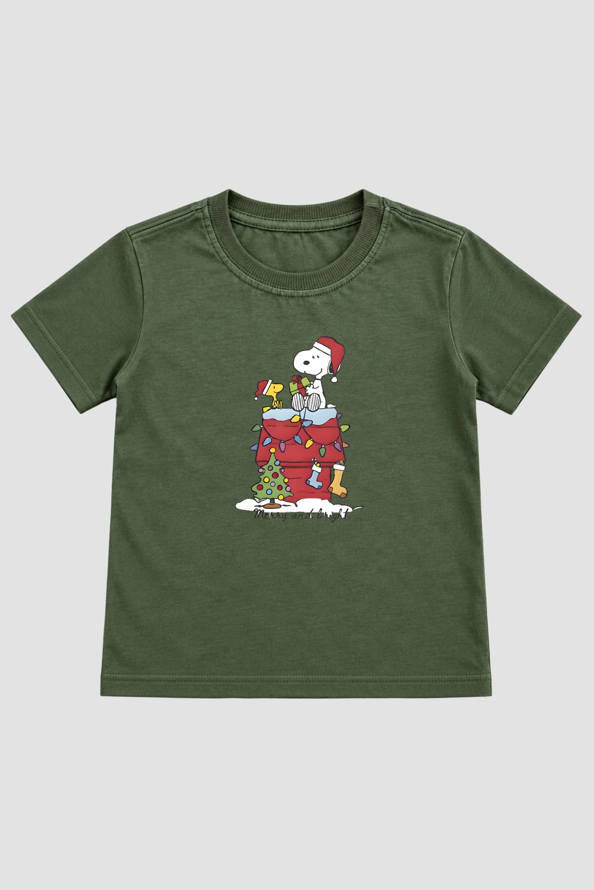 Camiseta Infantil Basica Natal Snoopy- DC-NOOP-0011