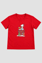 Camiseta Infantil Basica Natal Snoopy- DC-NOOP-0011