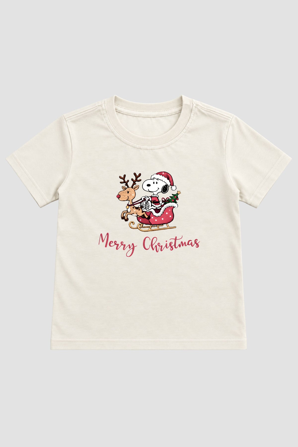 Camiseta Infantil Basica Natal Snoopy- DC-NOOP-0012