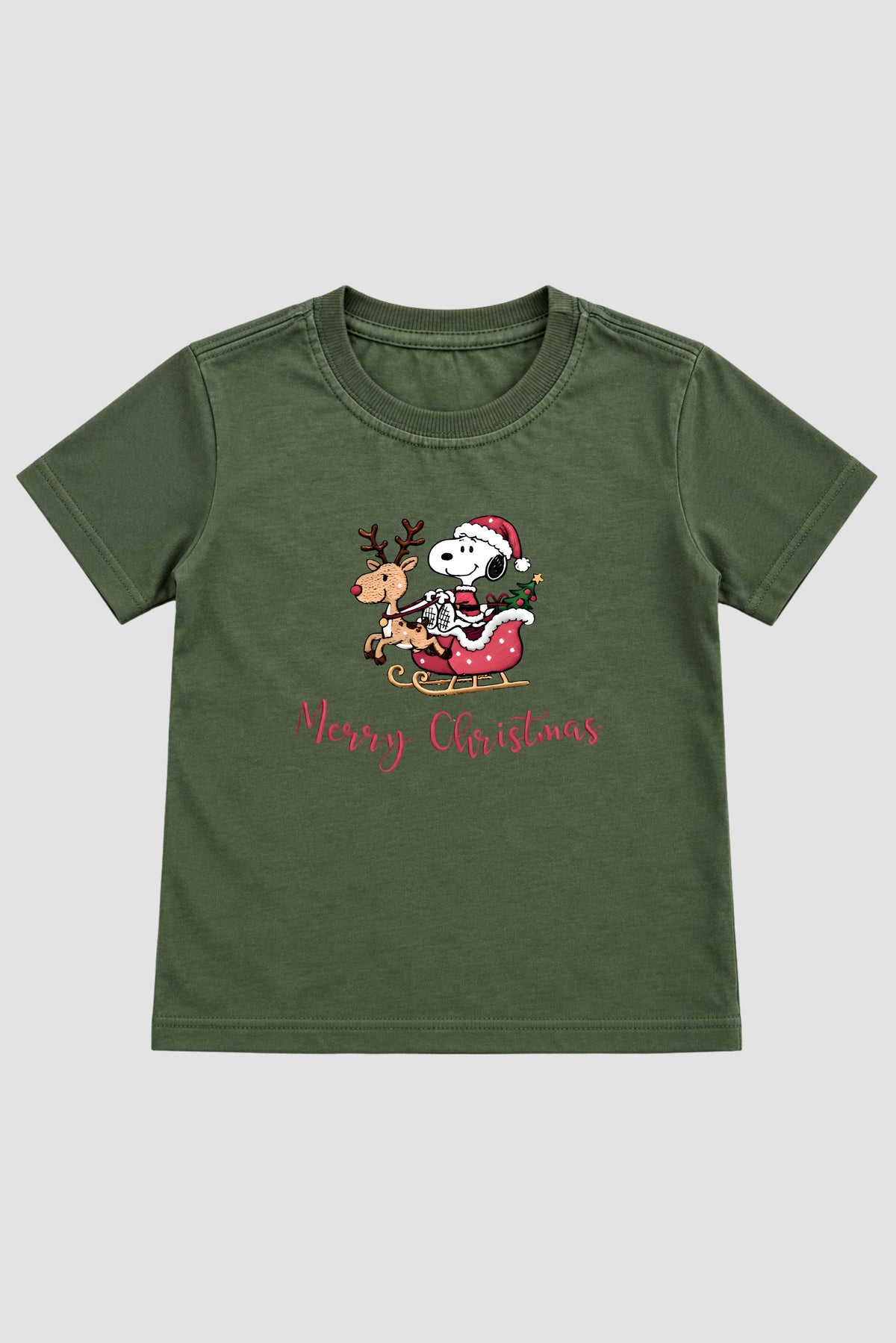 Camiseta Infantil Basica Natal Snoopy- DC-NOOP-0012