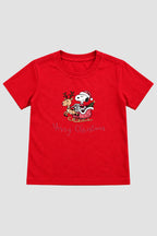 Camiseta Infantil Basica Natal Snoopy- DC-NOOP-0012