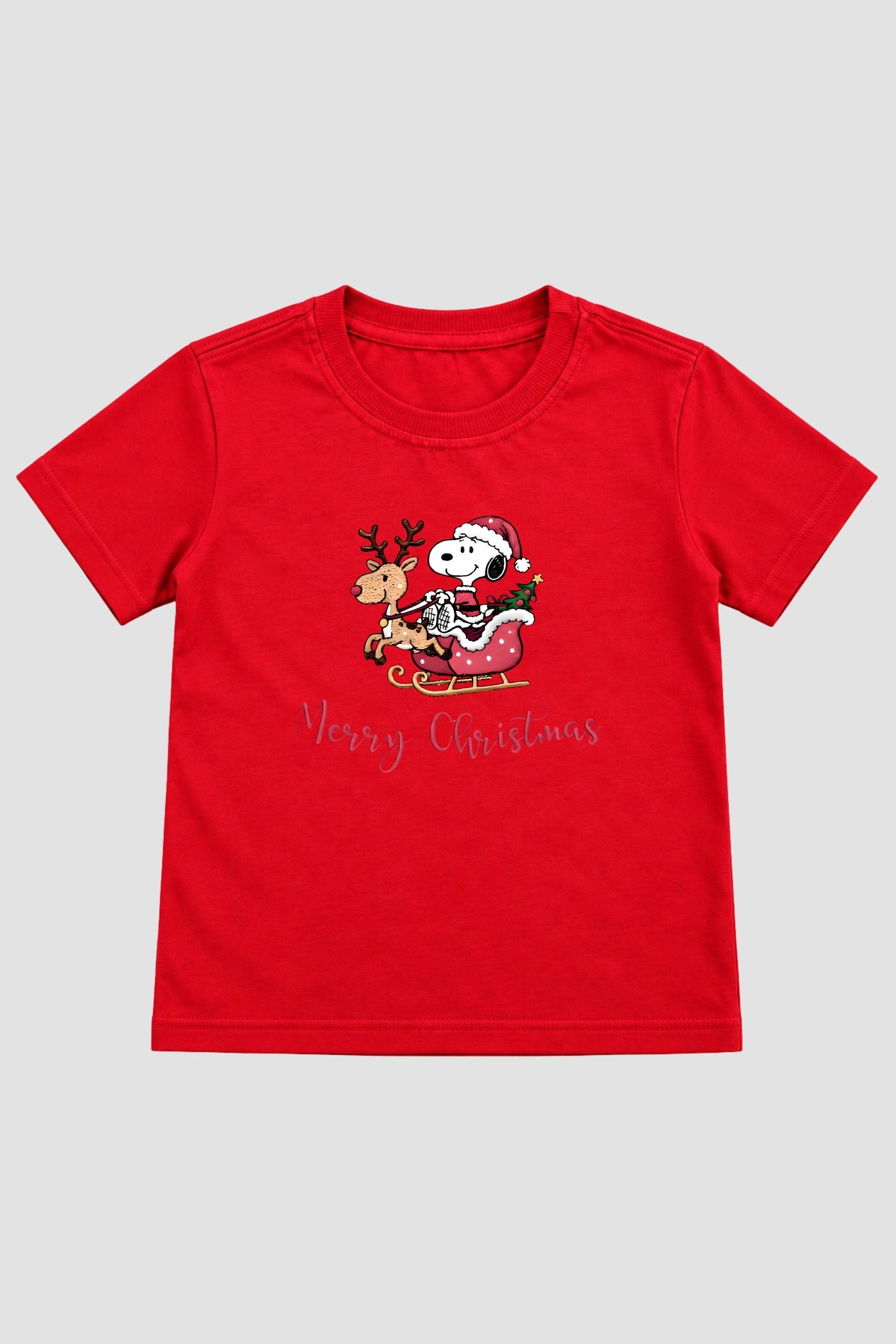 Camiseta Infantil Basica Natal Snoopy- DC-NOOP-0012