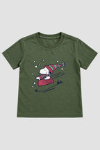 Camiseta Infantil Basica Natal Snoopy- DC-NOOP-0027