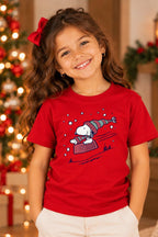 Camiseta Infantil Basica Natal Snoopy- DC-NOOP-0027