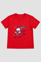 Camiseta Infantil Basica Natal Snoopy- DC-NOOP-0027