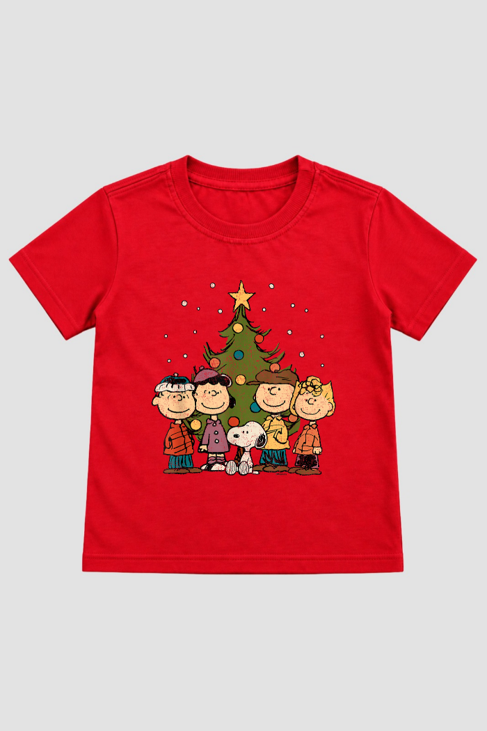 Camiseta Infantil Basica Natal Snoopy- DC-NOOP-0032