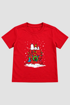 Camiseta Infantil Basica Natal Snoopy- DC-NOOP-0033