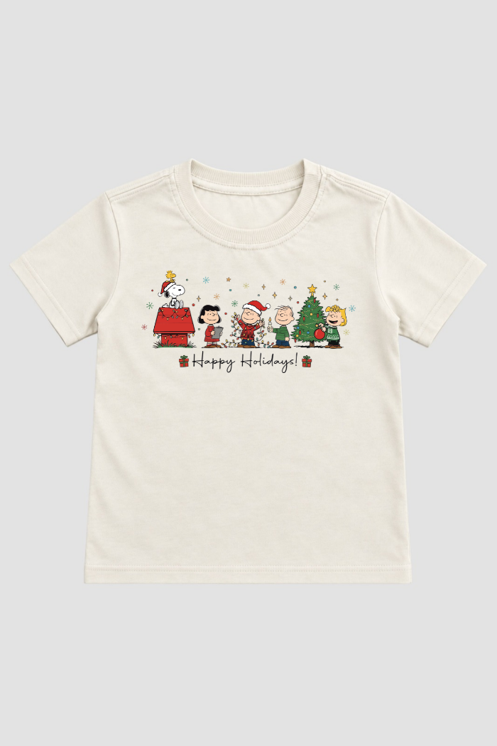 Camiseta Infantil Basica Natal Snoopy- DC-NOOP-0035