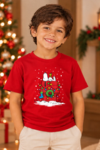 Camiseta Infantil Basica Natal Snoopy- DC-NOOP-0033