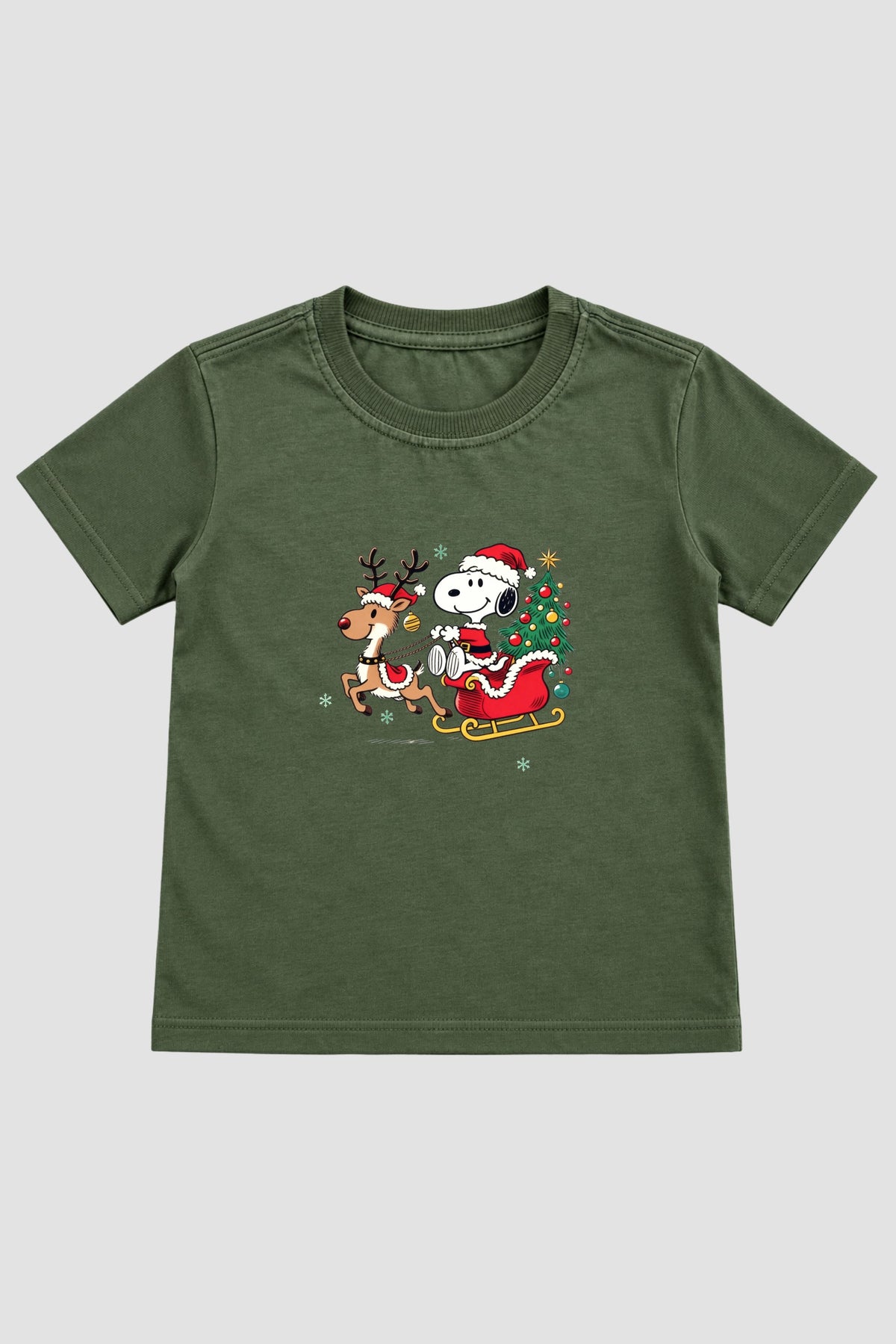 Camiseta Infantil Basica Natal Snoopy- DC-NOOP-0046