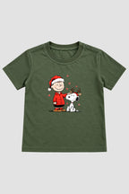 Camiseta Infantil Basica Natal Snoopy- DC-NOOP-0052