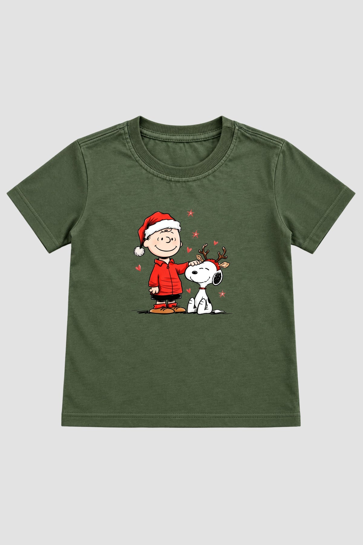Camiseta Infantil Basica Natal Snoopy- DC-NOOP-0052