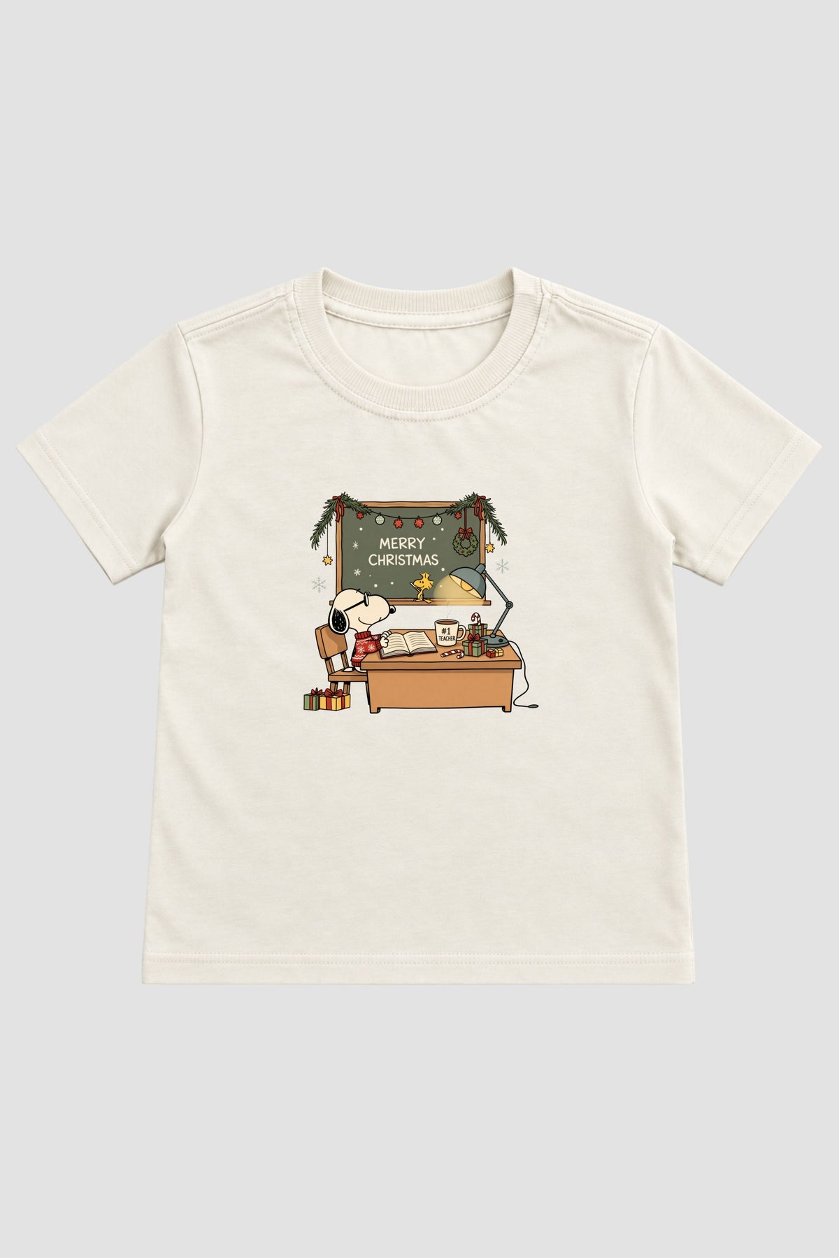 Camiseta Infantil Basica Natal Snoopy- DC-NOOP-0054