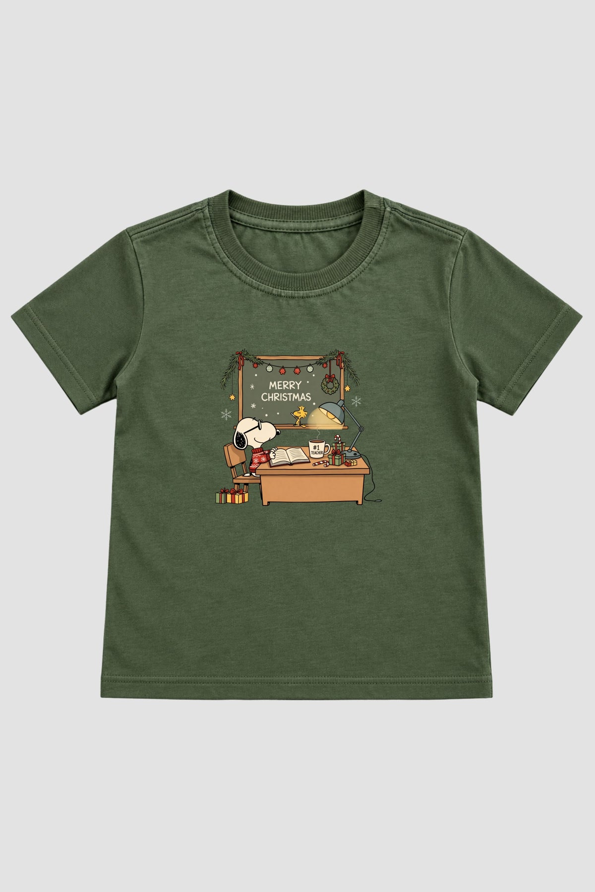 Camiseta Infantil Basica Natal Snoopy- DC-NOOP-0054