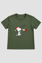 Camiseta Infantil Basica Natal Snoopy- DC-NOOP-0056