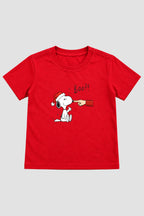 Camiseta Infantil Basica Natal Snoopy- DC-NOOP-0056