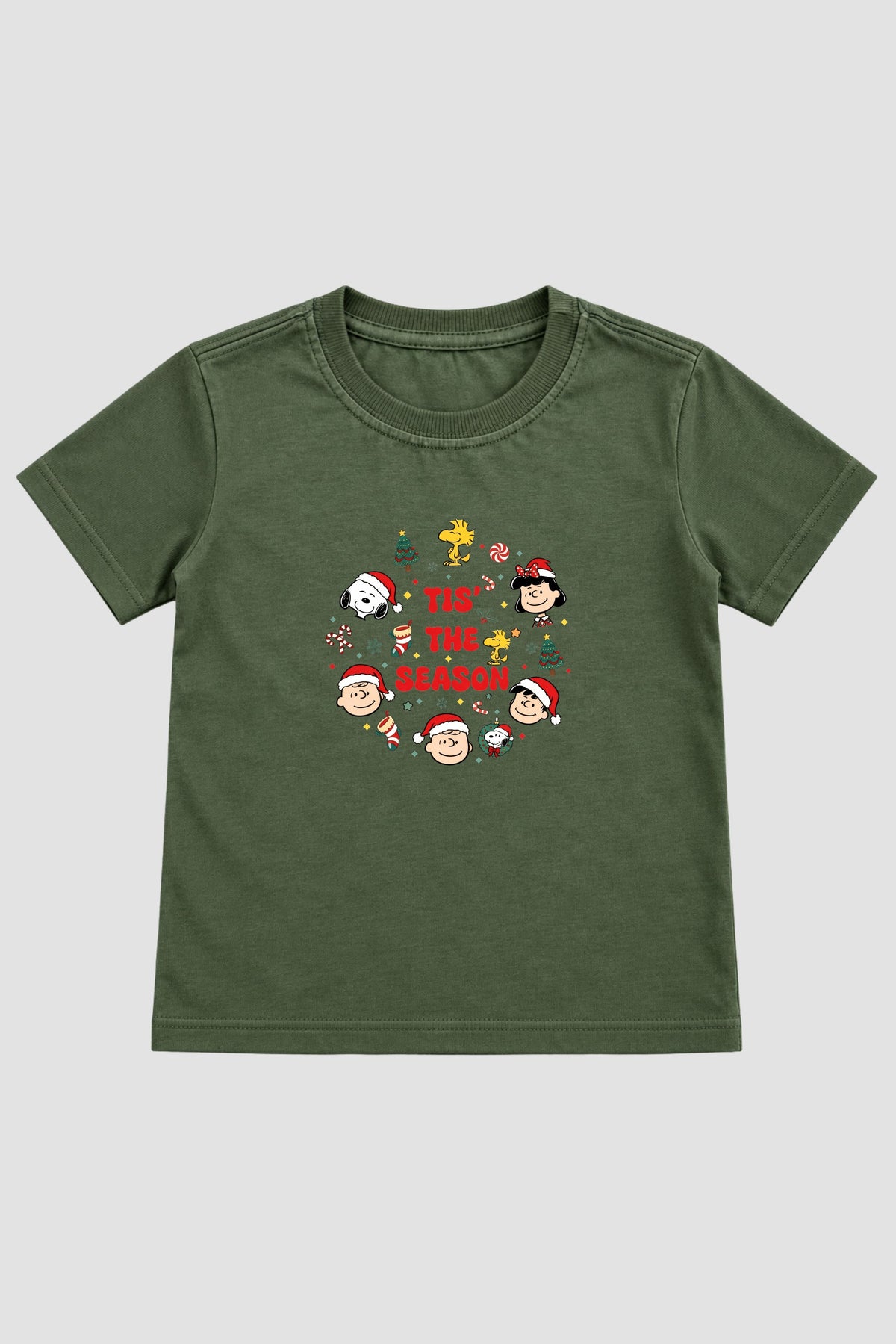 Camiseta Infantil Basica Natal Snoopy- DC-NOOP-0060