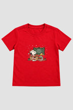 Camiseta Infantil Basica Natal Snoopy- DC-NOOP-0063