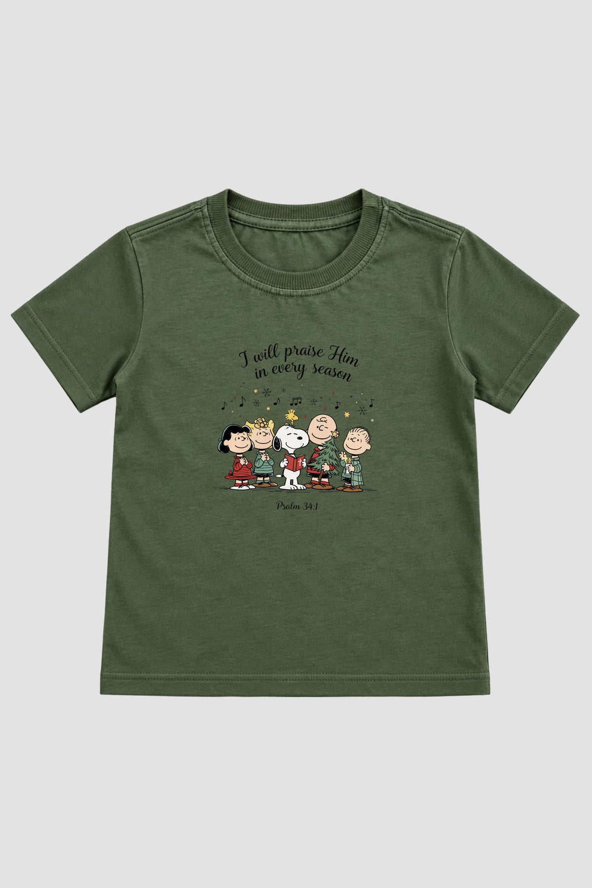 Camiseta Infantil Basica Natal Snoopy- DC-NOOP-0064
