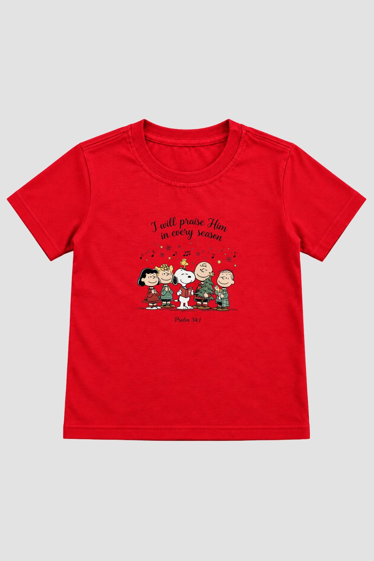 Camiseta Infantil Basica Natal Snoopy- DC-NOOP-0064