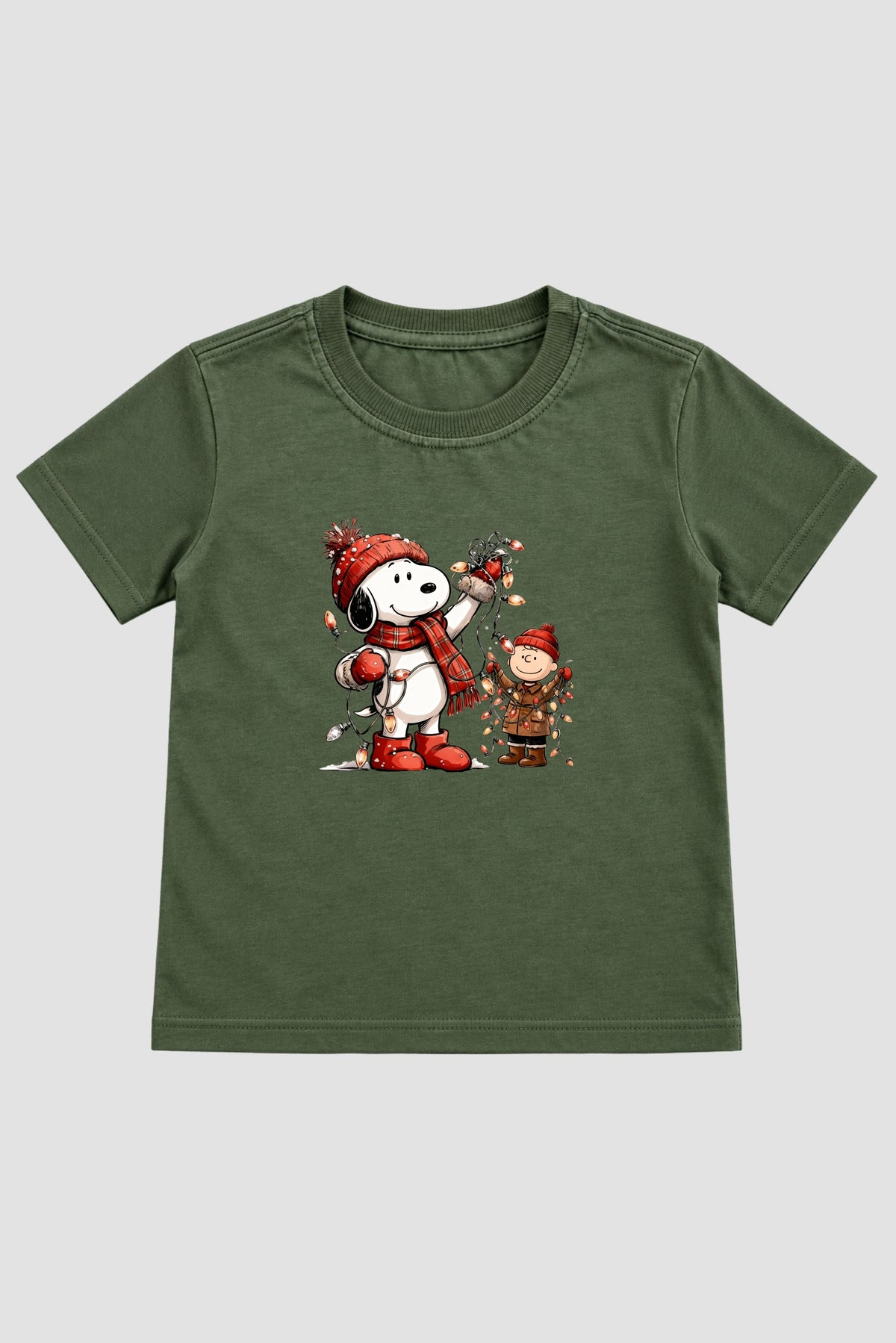 Camiseta Infantil Basica Natal Snoopy- DC-NOOP-0067