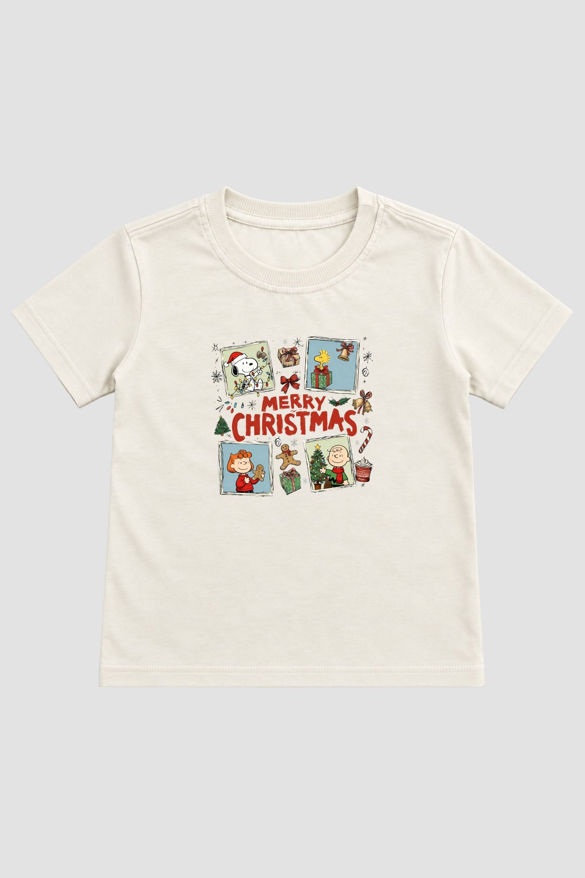 Camiseta Infantil Basica Natal Snoopy- DC-NOOP-0072
