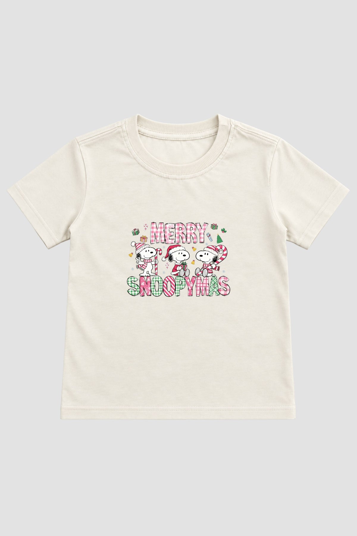 Camiseta Infantil Basica Natal Snoopy- DC-NOOP-0073