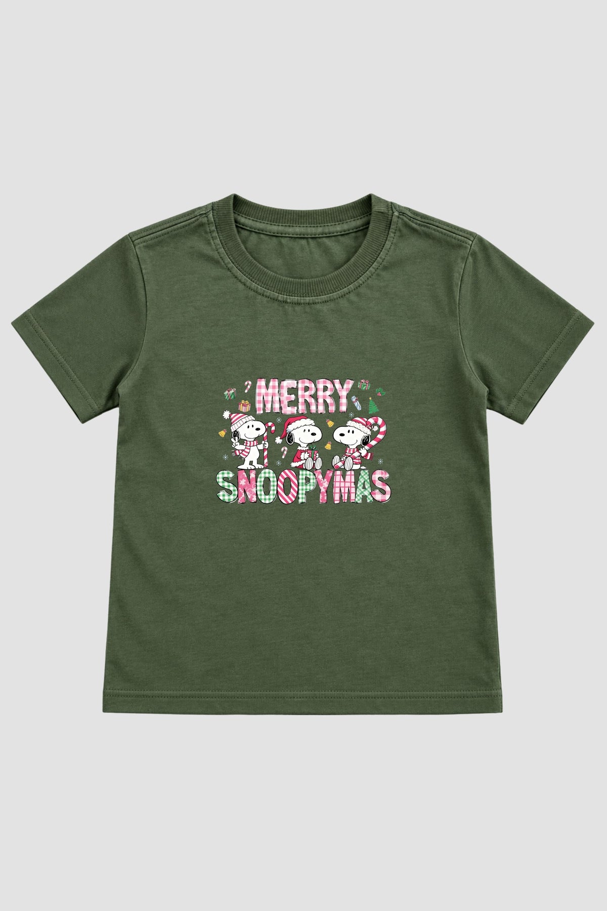 Camiseta Infantil Basica Natal Snoopy- DC-NOOP-0073