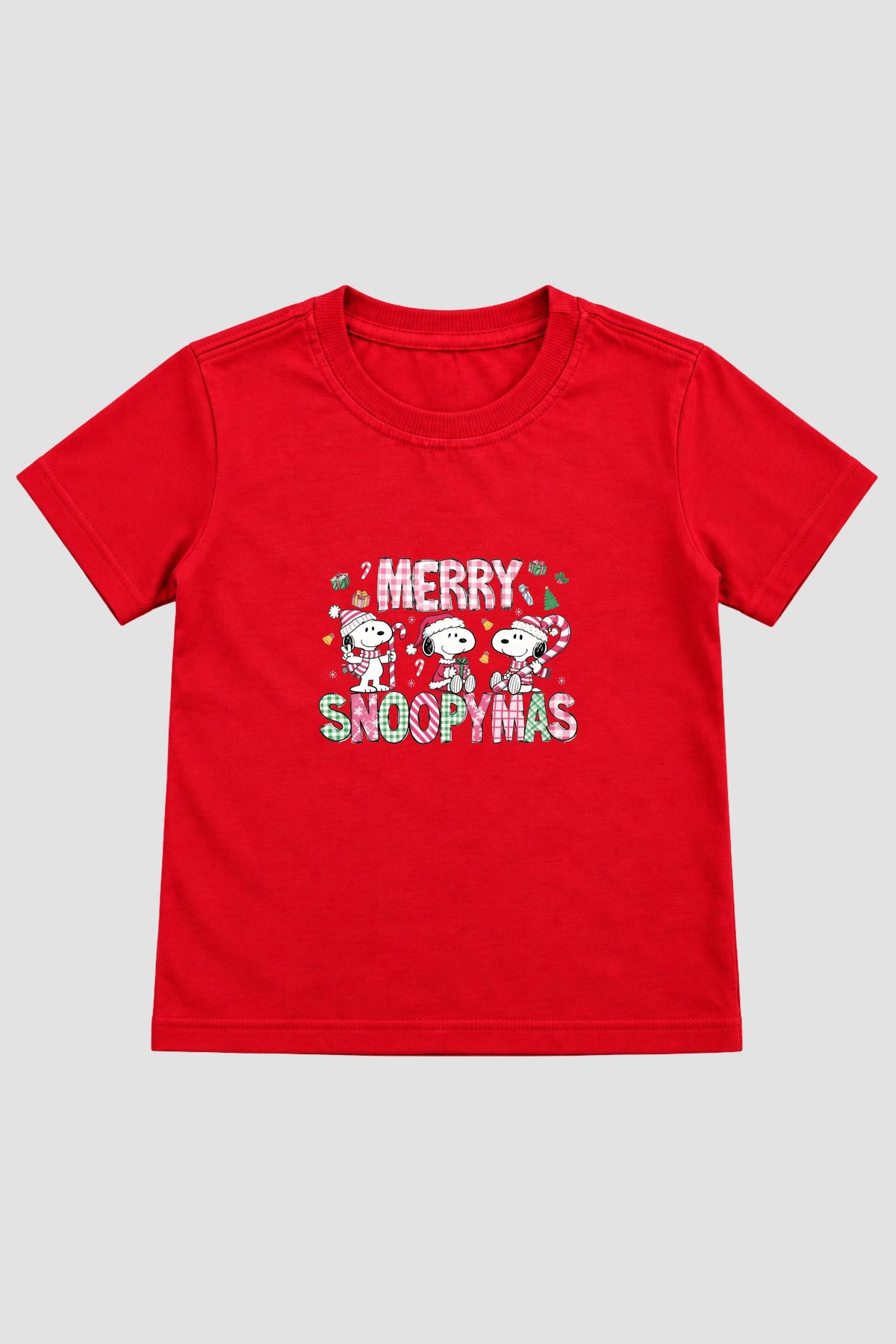 Camiseta Infantil Basica Natal Snoopy- DC-NOOP-0073
