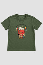 Camiseta Infantil Basica Natal Snoopy- DC-NOOP-0075