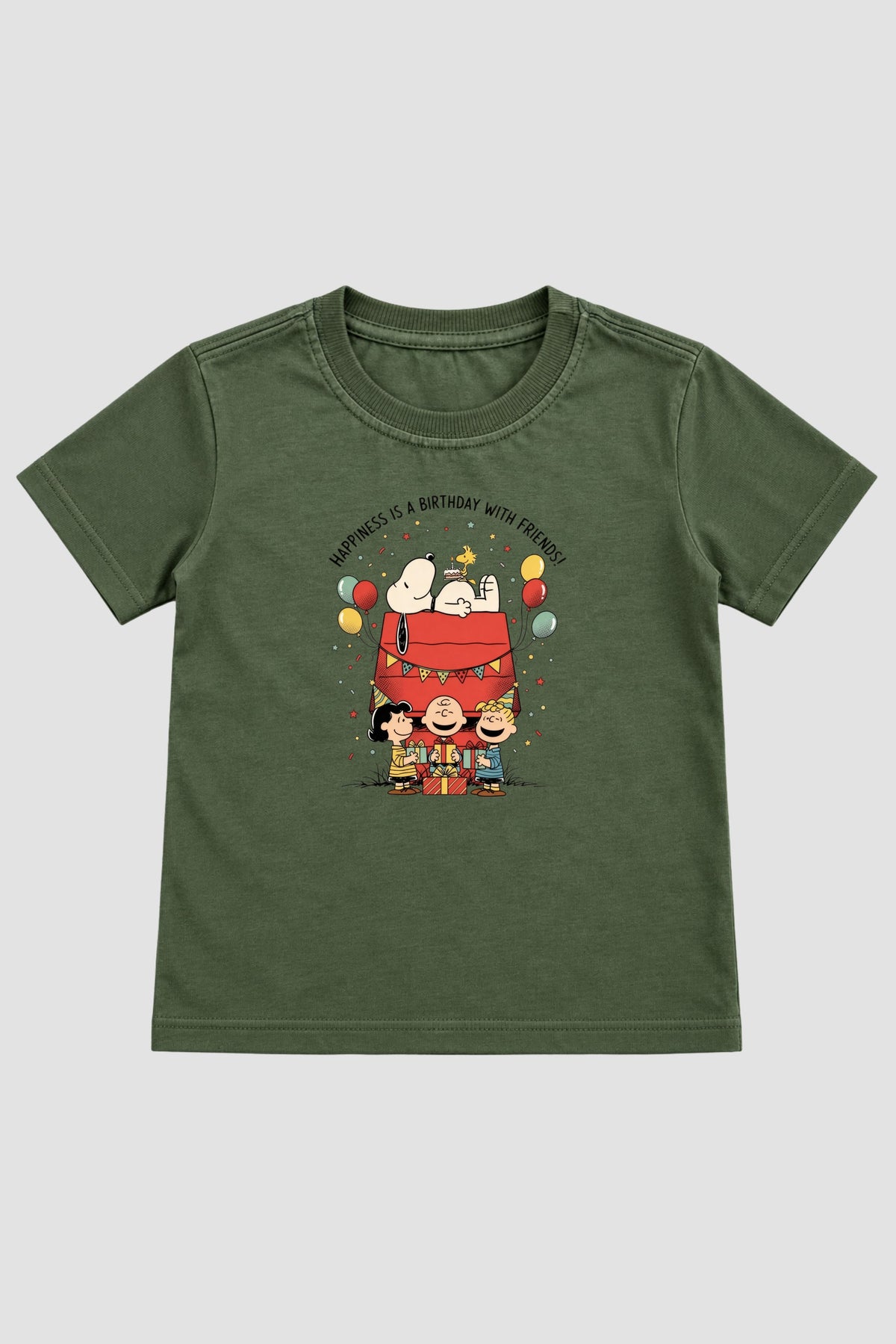 Camiseta Infantil Basica Natal Snoopy- DC-NOOP-0075