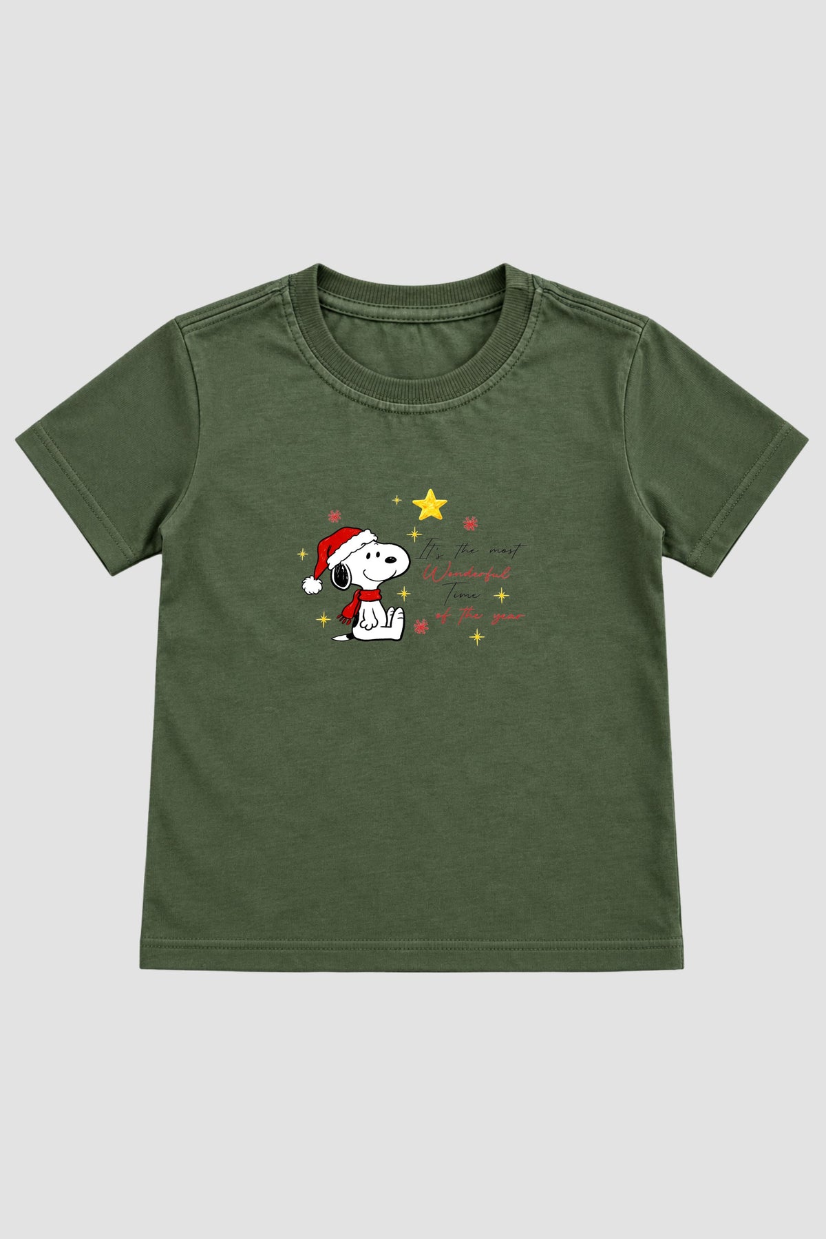 Camiseta Infantil Basica Natal Snoopy- DC-NOOP-0076