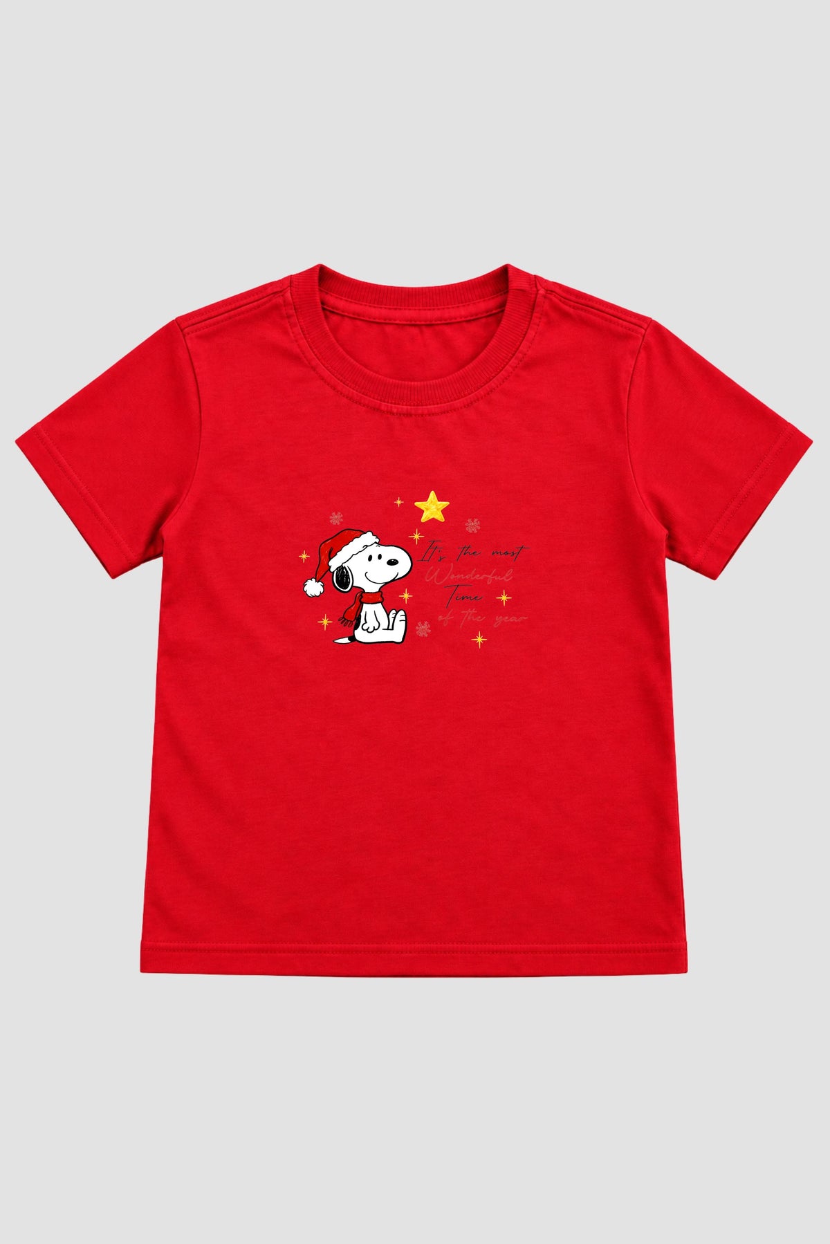 Camiseta Infantil Basica Natal Snoopy- DC-NOOP-0076