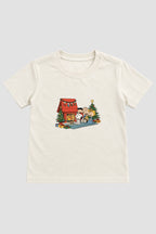 Camiseta Infantil Basica Natal Snoopy- DC-NOOP-0079