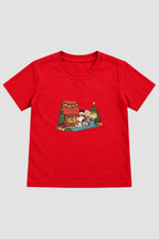 Camiseta Infantil Basica Natal Snoopy- DC-NOOP-0079