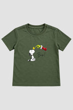 Camiseta Infantil Basica Natal Snoopy- DC-NOOP-0082