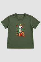 Camiseta Infantil Basica Natal Snoopy- DC-NOOP-0083