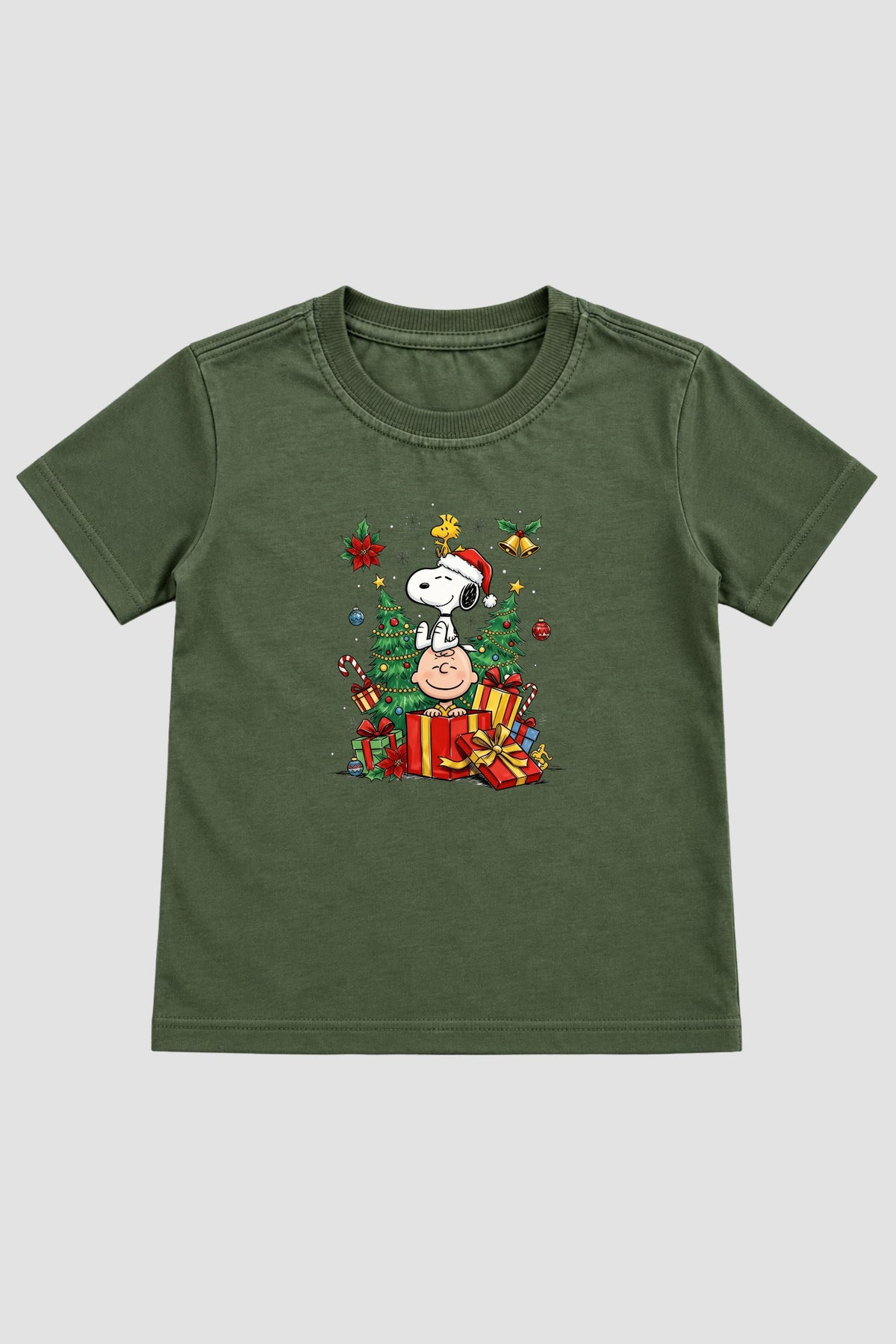 Camiseta Infantil Basica Natal Snoopy- DC-NOOP-0083