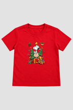 Camiseta Infantil Basica Natal Snoopy- DC-NOOP-0083